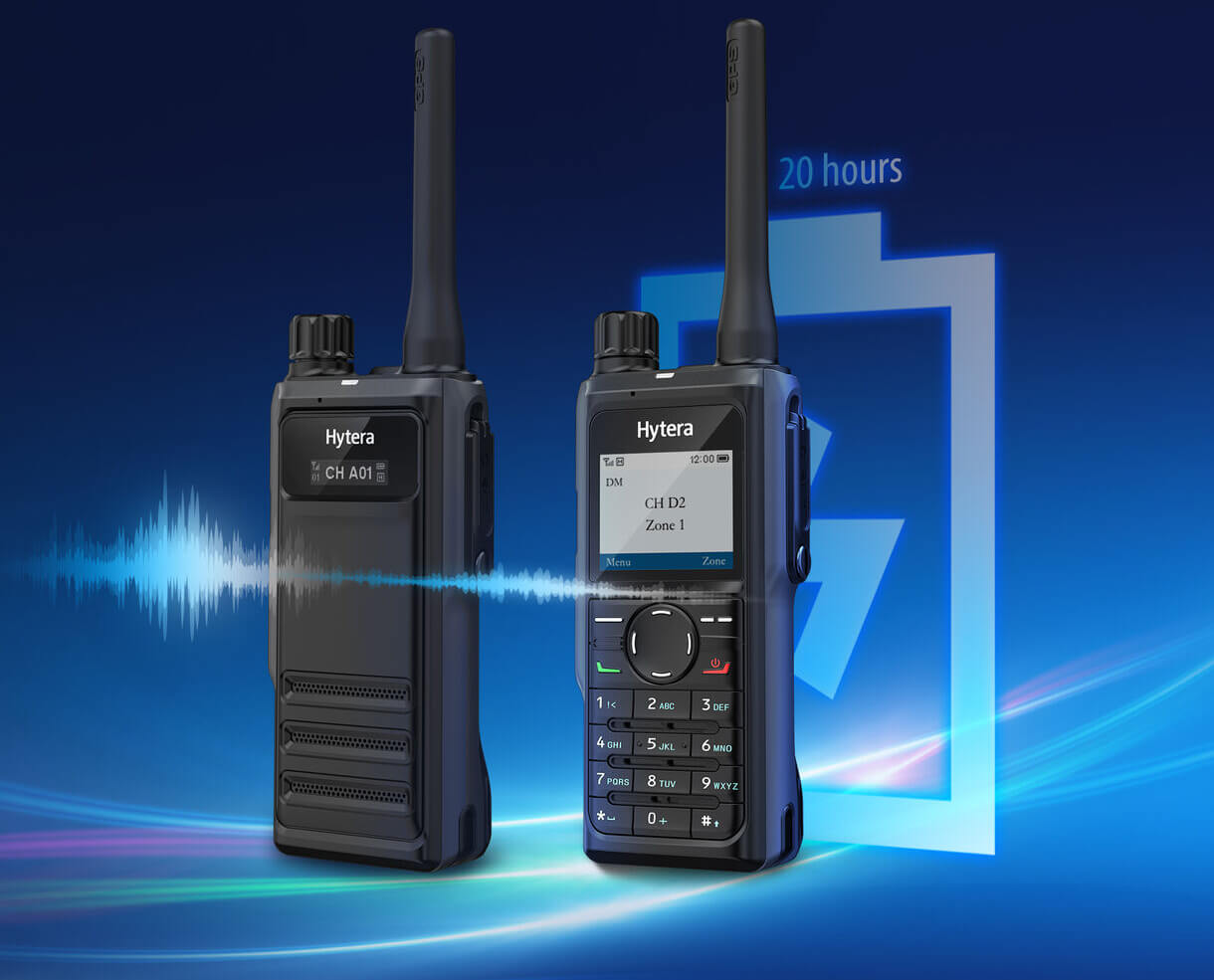 Radiotelefony ręczne Hytera z serii HP6:
