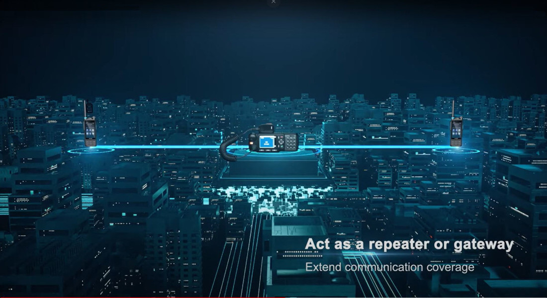 MT680H Plus praca radiotelefonu Tetra jako przemiennik