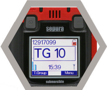 Sepura STP8100 Ex Radiotelefon TETRA ATEX ekran