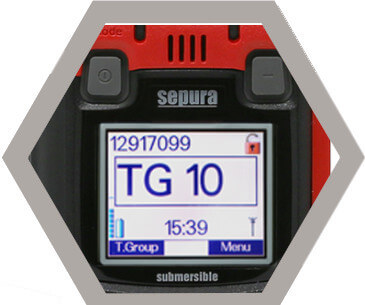 Sepura STP8000 Ex Radiotelefon TETRA ATEX ekran