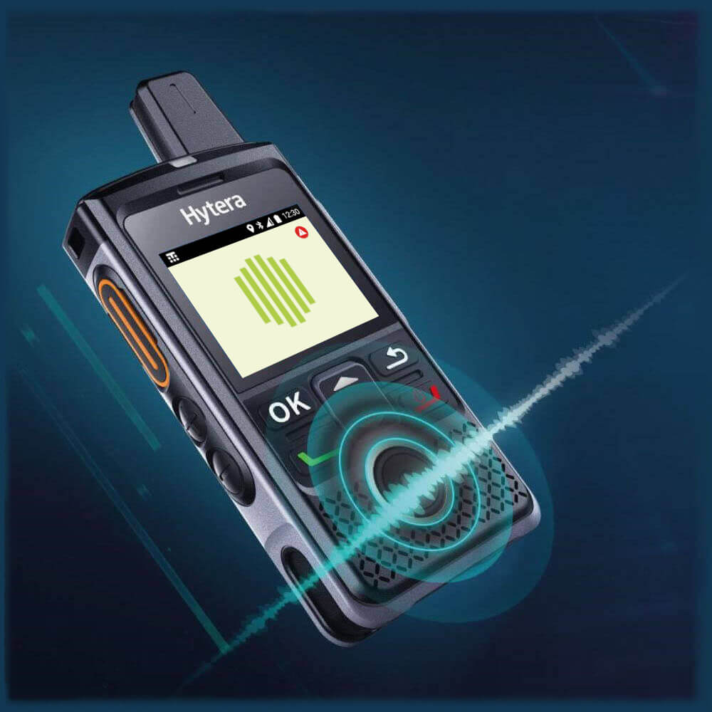 Radiotelefon Hytera z aplikacją TASSTA TFlex PTT  app na PNC360S PoC LTE